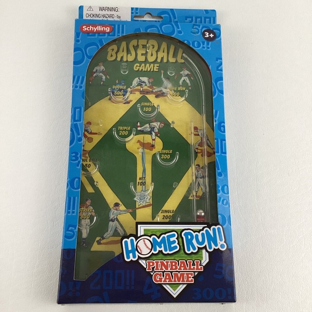 Schylling Home Run Pinball Game Baseball Arcade Retro Handheld Classic 2013 Toy